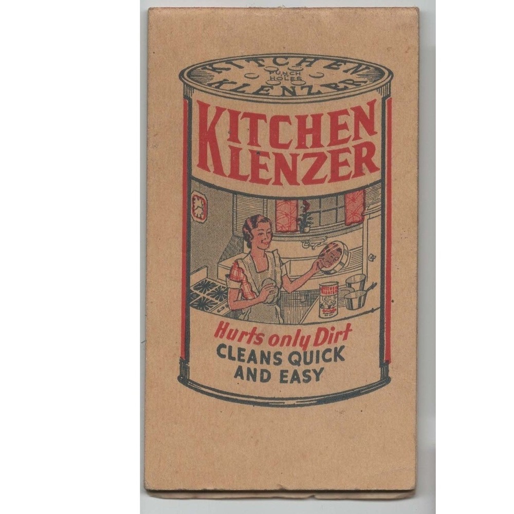 Vtg Kitchen Klenzer Advertising Booklet Chicago IL Soap Flakes Big Jack Litho